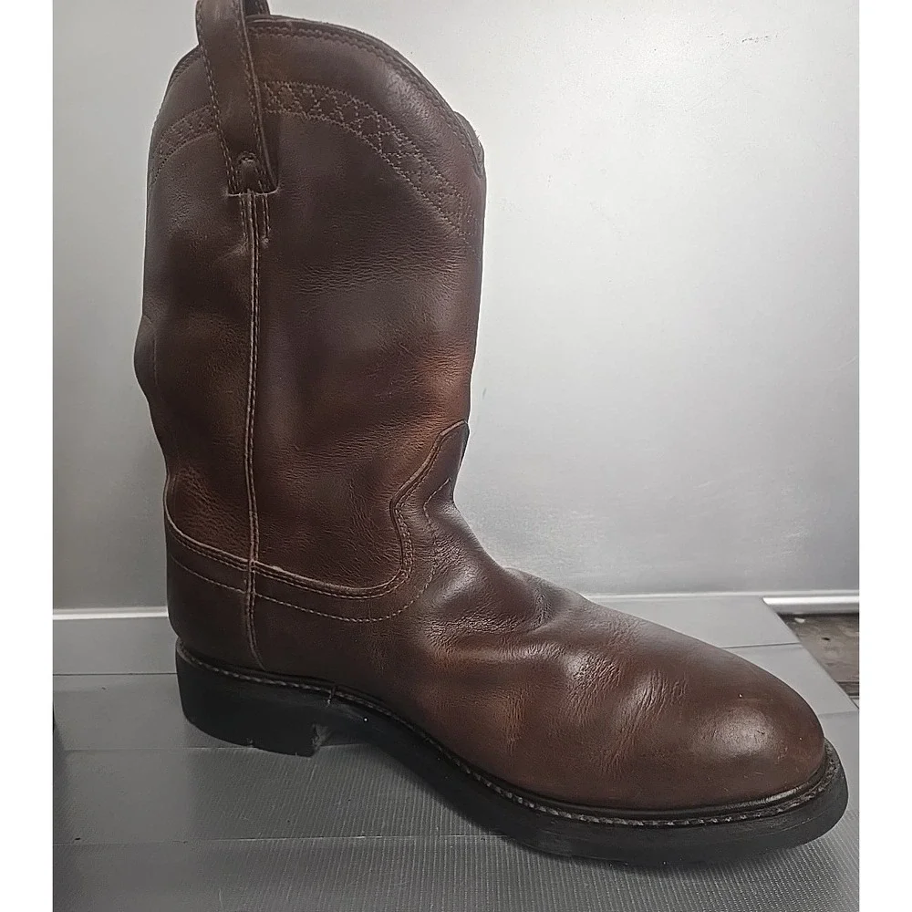 ARIAT ATS Boots Motorcycle Biker Riding Leather Engineer Brown 13 D